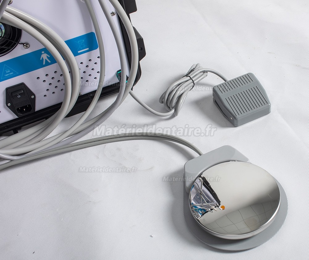Greeloy® GU-P208 Unités dentaires portables + Moteur électrique + Lampe à photopolymériser + Détartreur ultrasonique