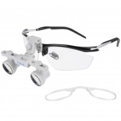 Loupes binoculaires dentaires YOYU DY-116 3.5X-R, Loupe opération dentiste avec cadre de presbytie