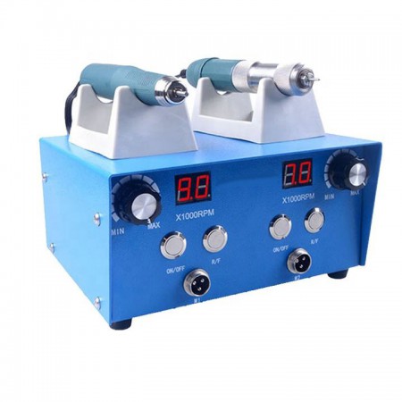 Micromoteur laboratoire dentaire sans balais AI-TE® AT-CM-38 avec pièces à main AT-A4 et AT-A7