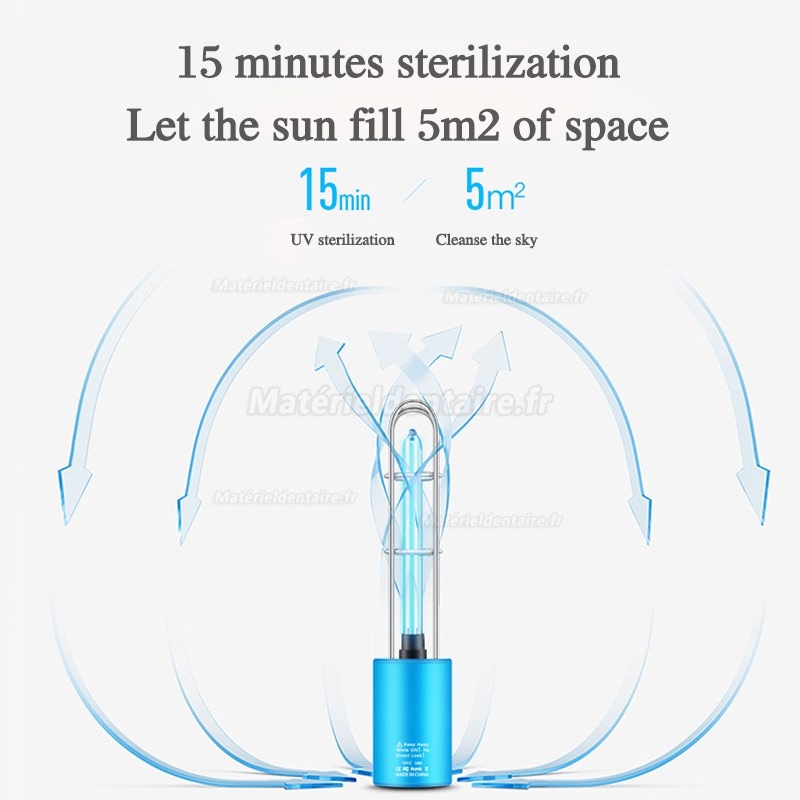 Lampe ultraviolet ozone desinfectant Mini lampe de stérilisation germicide UV portable USB rechargeable