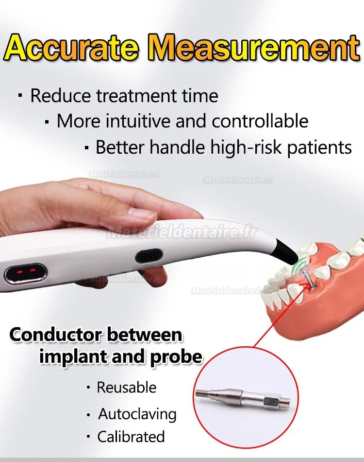 Appareil de mesure de l'ostéo-intégration, ISQ Module de mesure de la stabilité de l'implant