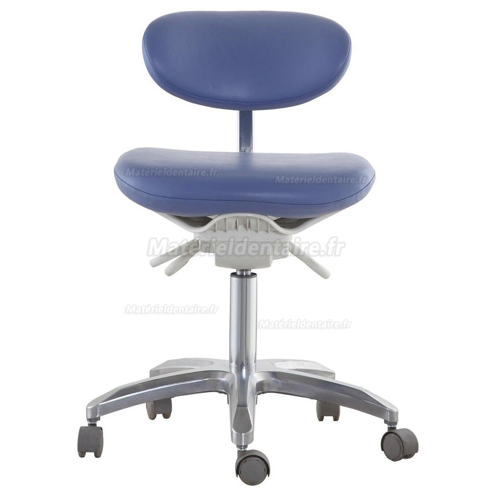 Tabouret dentaire, siège de chaise dynamique dentiste QIYUAN QYDS-PB1 avec base de pied