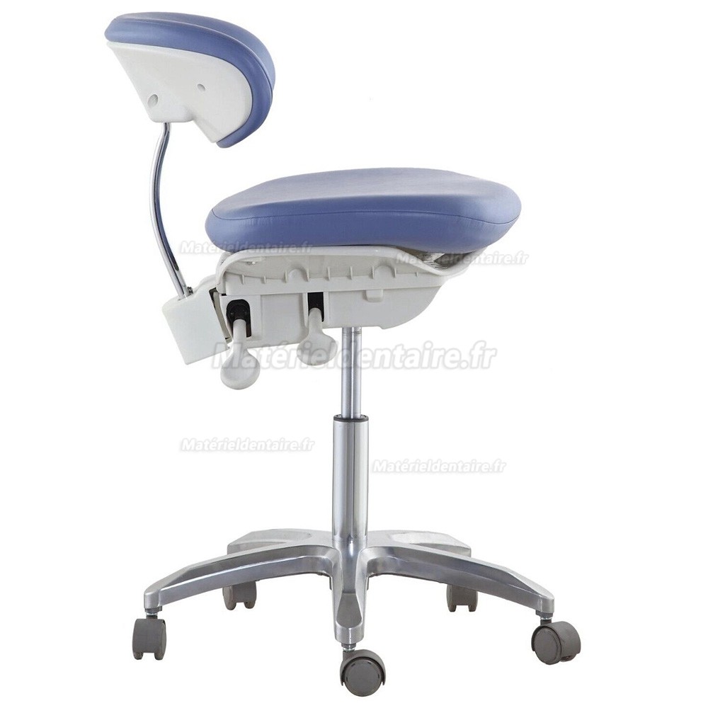 Tabouret dentaire, siège de chaise dynamique dentiste QIYUAN QYDS-PB1 avec base de pied