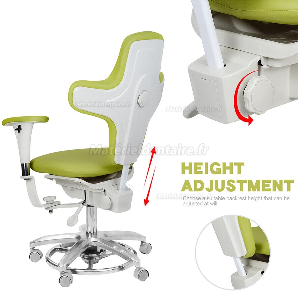 Tabouret opérateur de microscope dentaire QIYUAN QY-MDS-E3 ,siège dentiste ergonomique