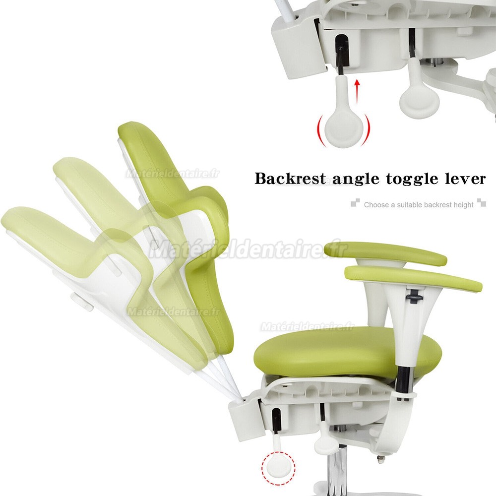 Tabouret opérateur de microscope dentaire QIYUAN QY-MDS-E3 ,siège dentiste ergonomique