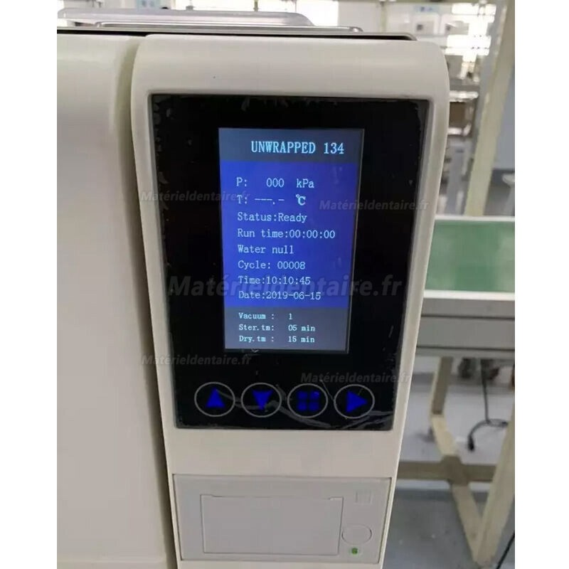 Autoclave dentaire Stérilisateur à vapeur automatique Écran LCD Classe B avec imprimante SUN SUN18/23-III 18/23L 