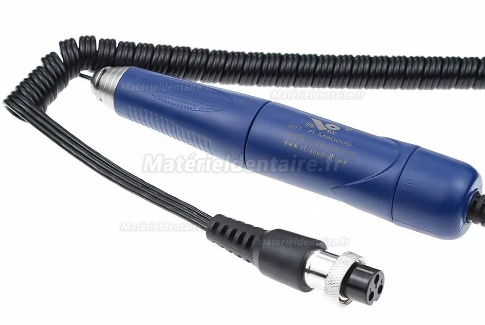 Pièce à main dentaire électrique sans balais StrongDrill Q9T-R-M90000 50 000 tr/min pour micromoteur