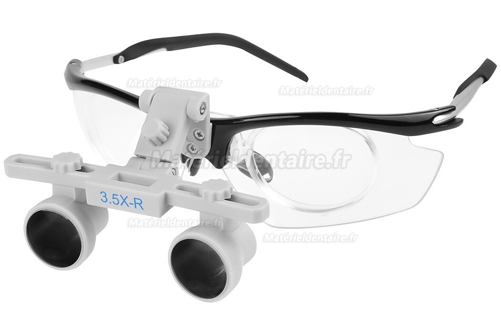 Loupes binoculaires dentaires YOYU DY-116 3.5X-R, Loupe opération dentiste avec cadre de presbytie