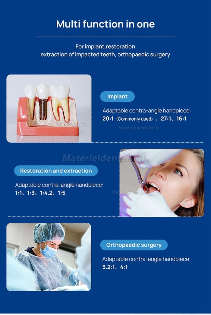 Moteur implantologie moteur d'implantologie dentaire Yahope IMPLANT