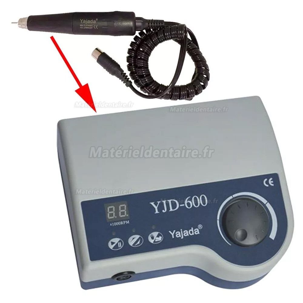 Pièce à main électrique sans balais Yajiada YJD806 pour micromoteur dentaire YJD-600